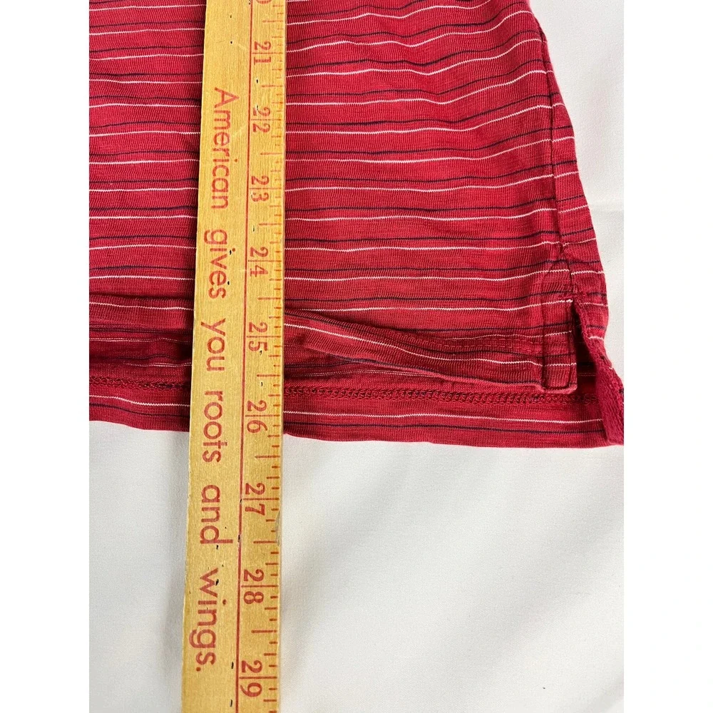 Banana Republic Men's Polo Shirt Small Red‎ Striped Cotton Casual Golf
